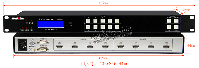 HDMI矩陣4進(jìn)4出